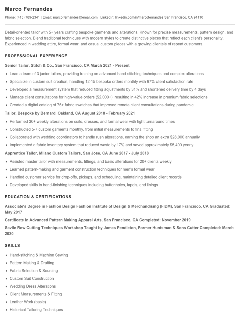 Resume Tailor